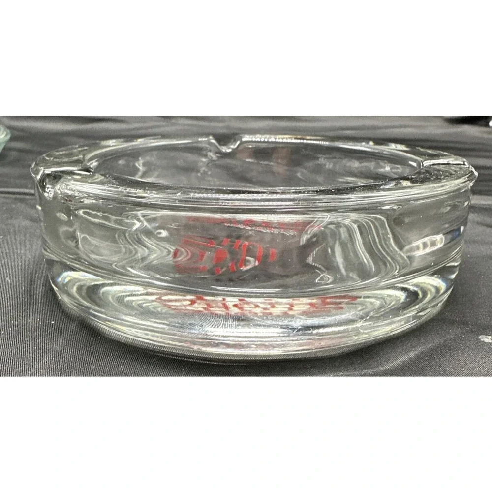 Vintage Embassy Suites Hotel Clear Glass Advertising Collectible Ashtray